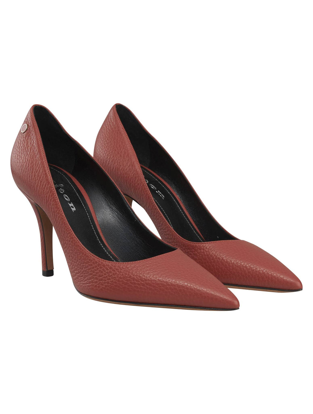 Kiton Pink Leather Slingback Woman