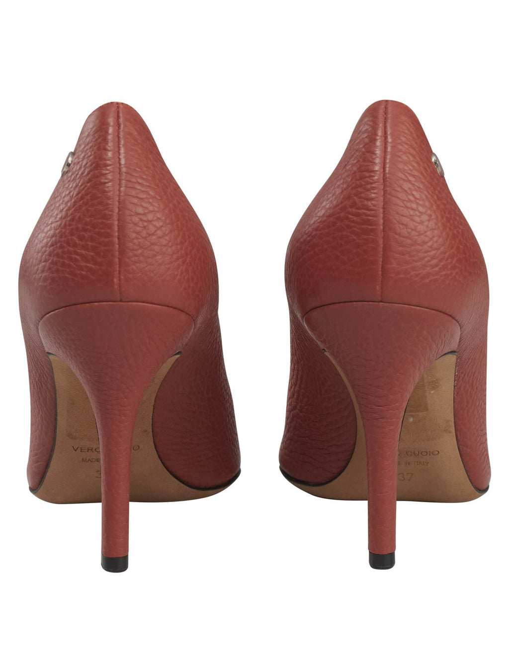 Kiton Pink Leather Slingback Woman