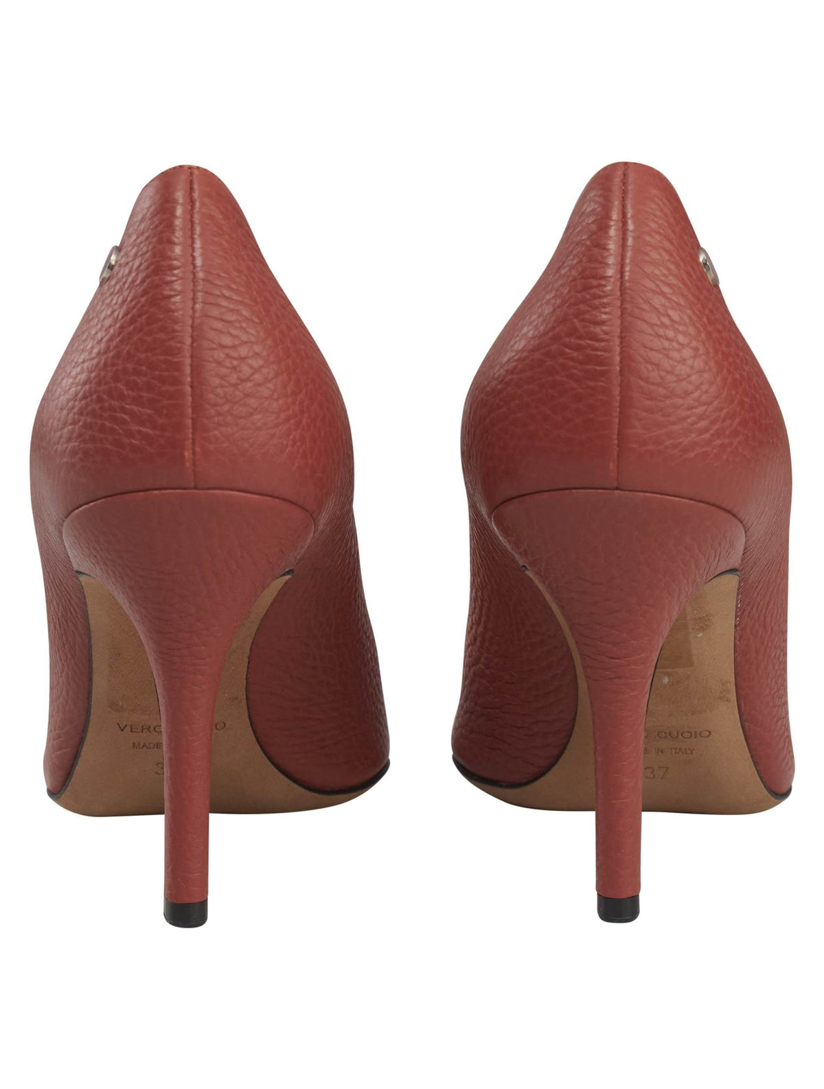 Kiton Pink Leather Slingback Woman