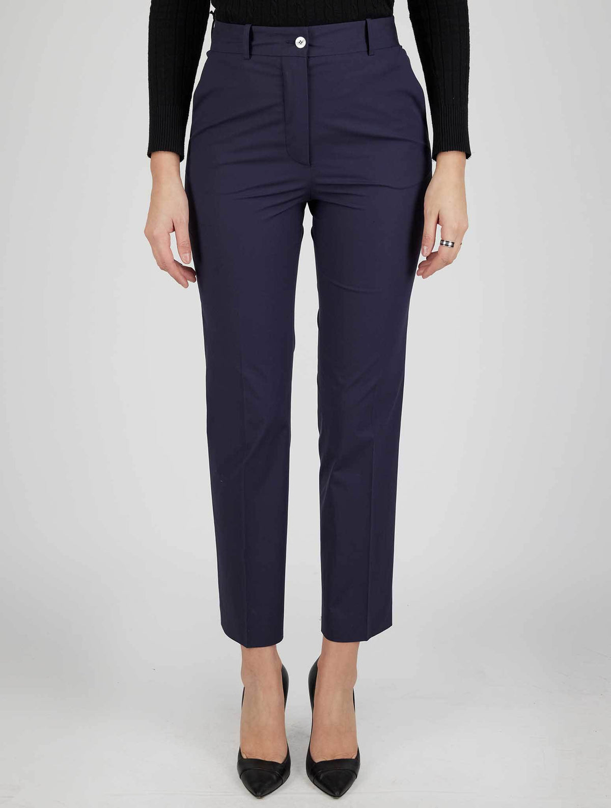 Kiton Blue Cotton Ea Pants