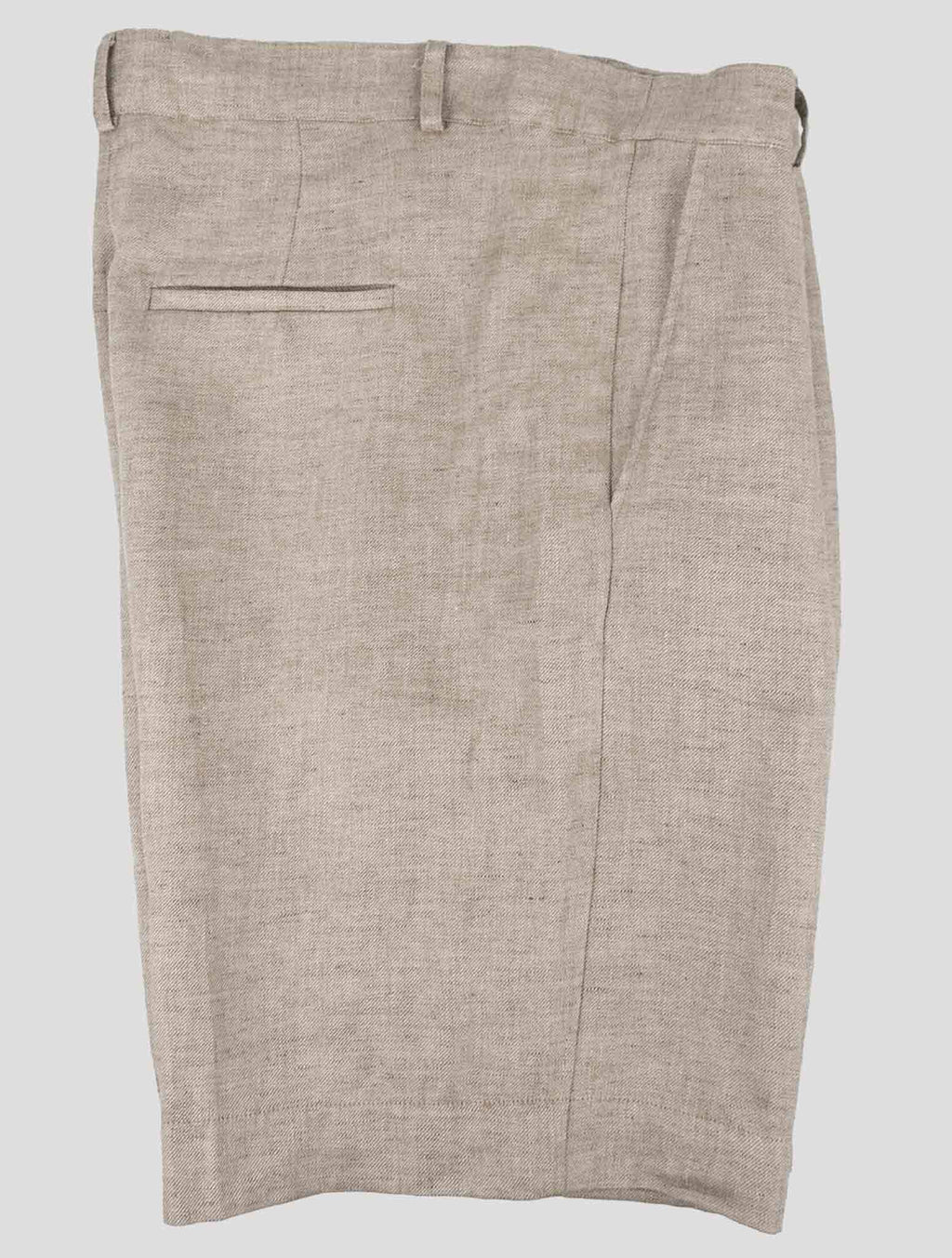Kiton Brown Linen Short Pants