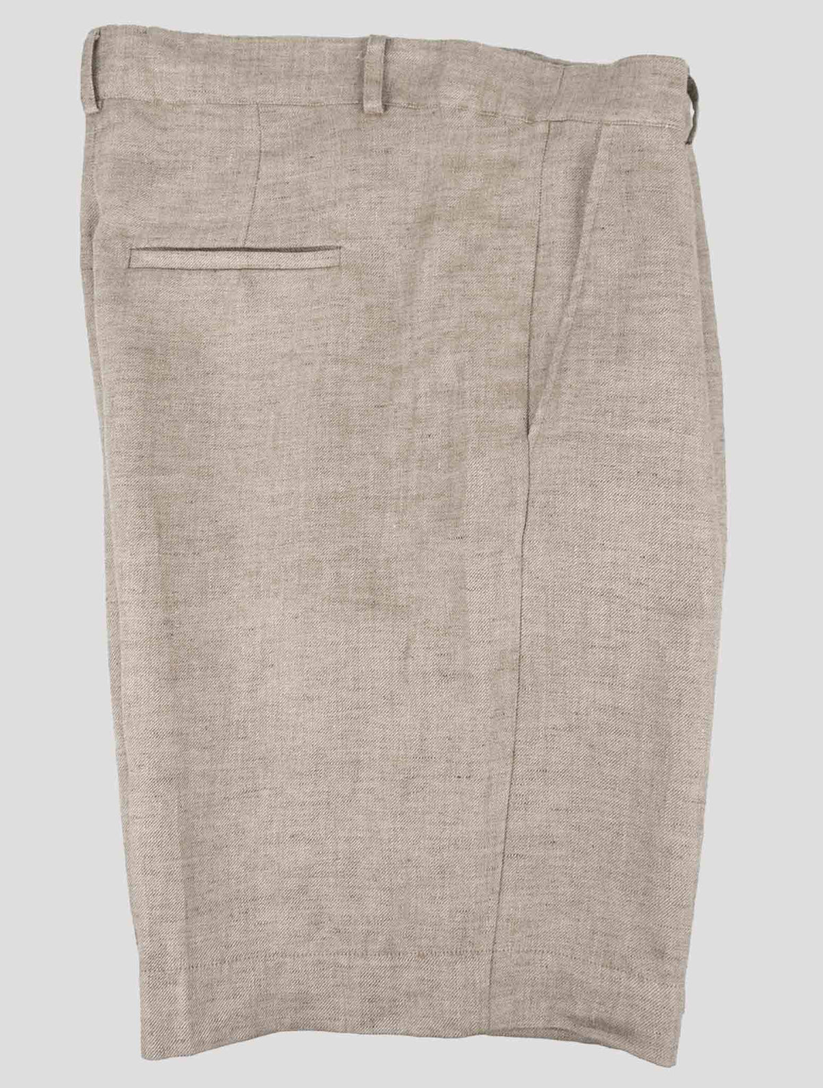 Kiton Brown Linen Short Pants