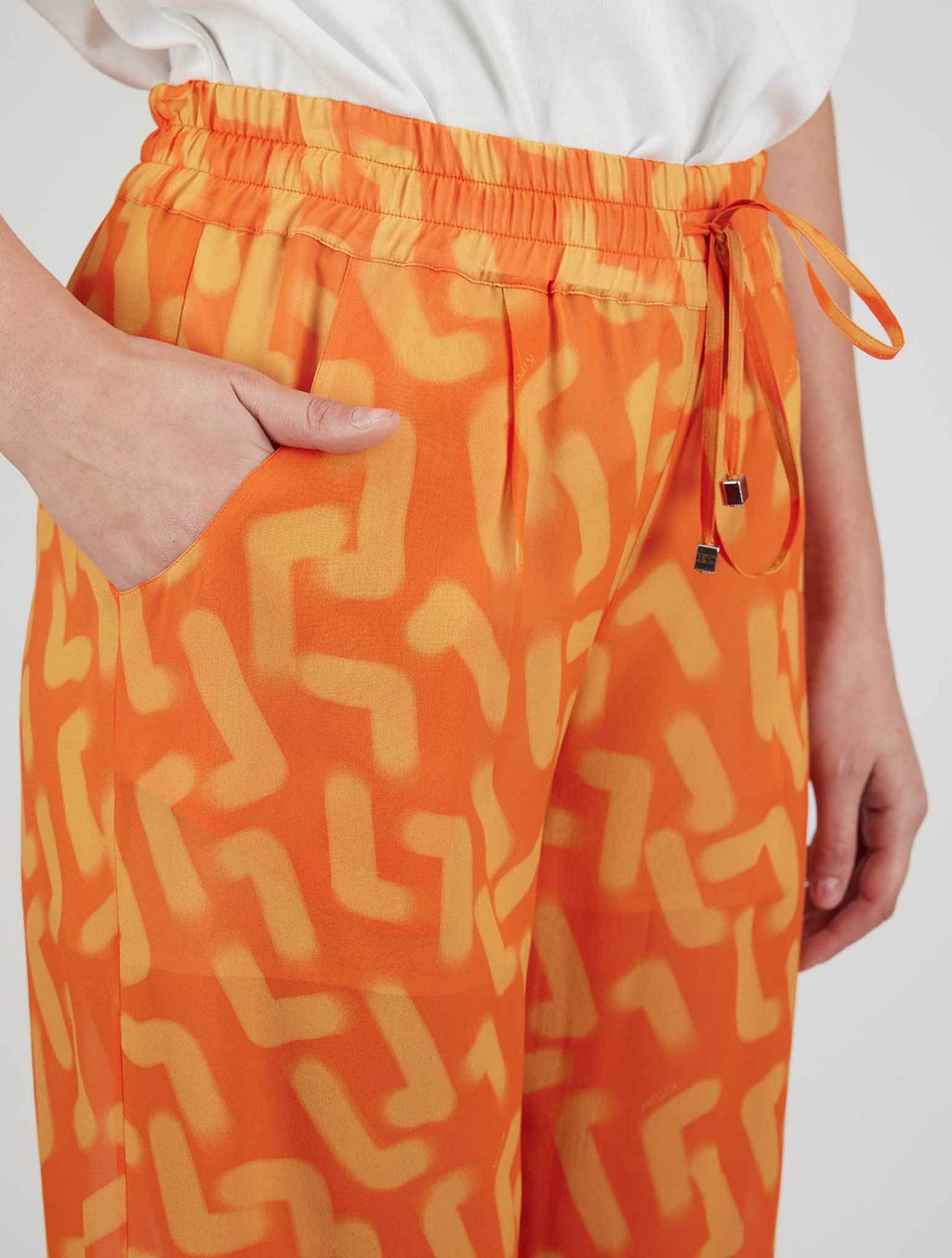 Kiton Multicolor Silk Pants