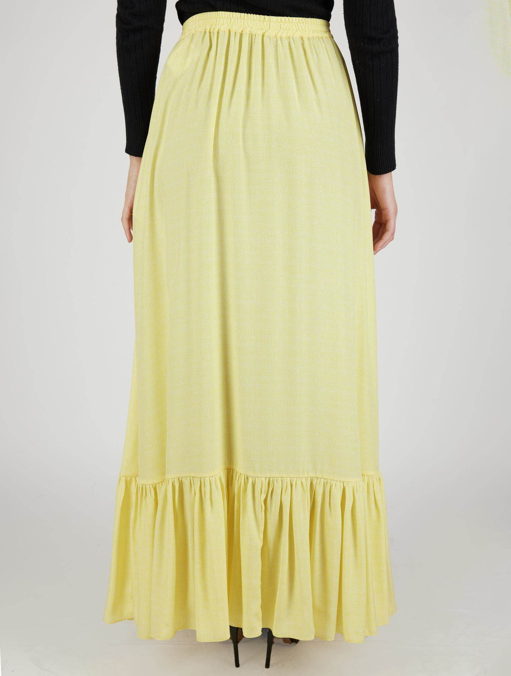 Kiton Yellow Silk Skirt