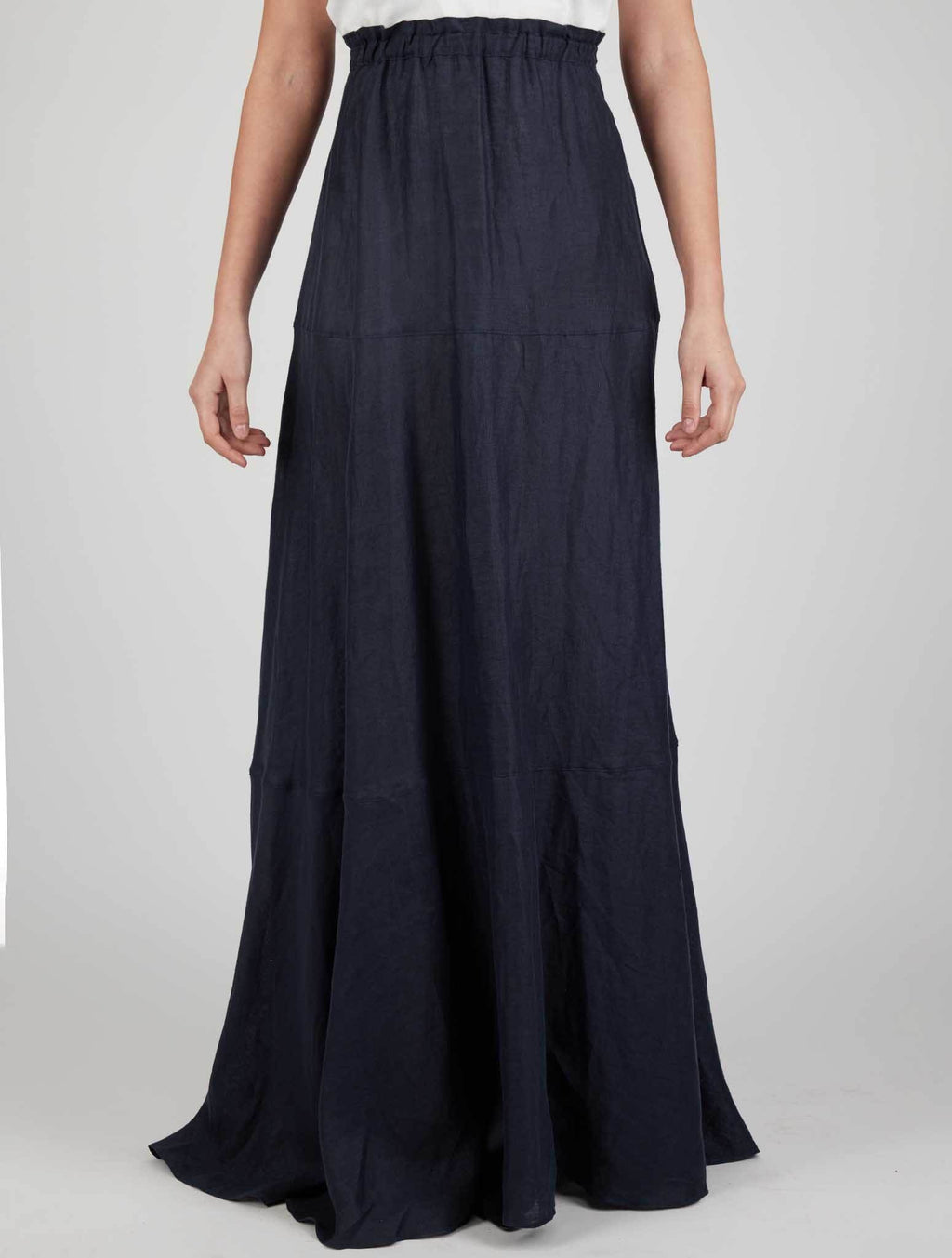 Kiton Blue Linen Skirts