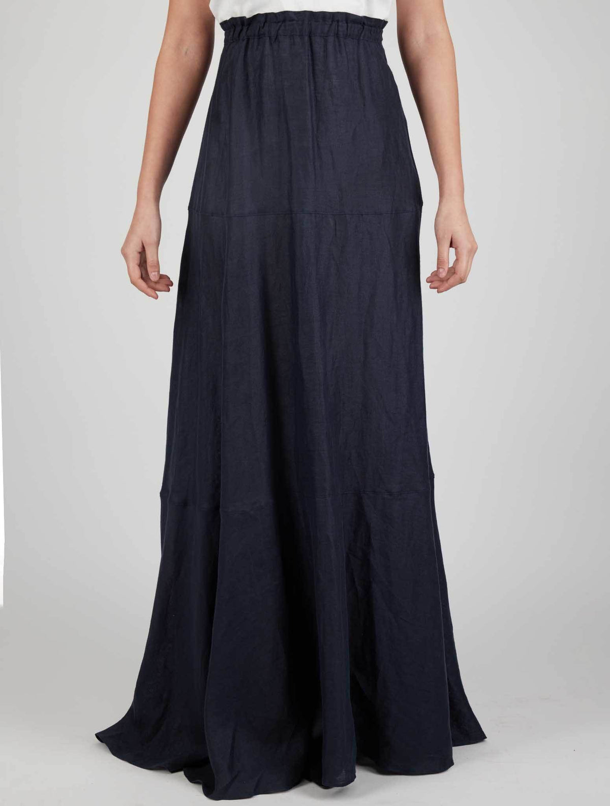 Kiton Blue Linen Skirts
