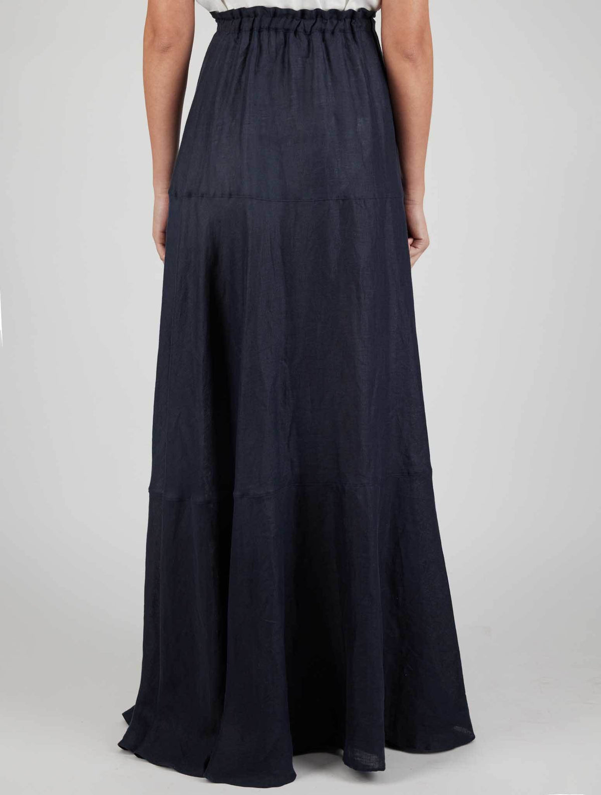 Kiton Blue Linen Skirts