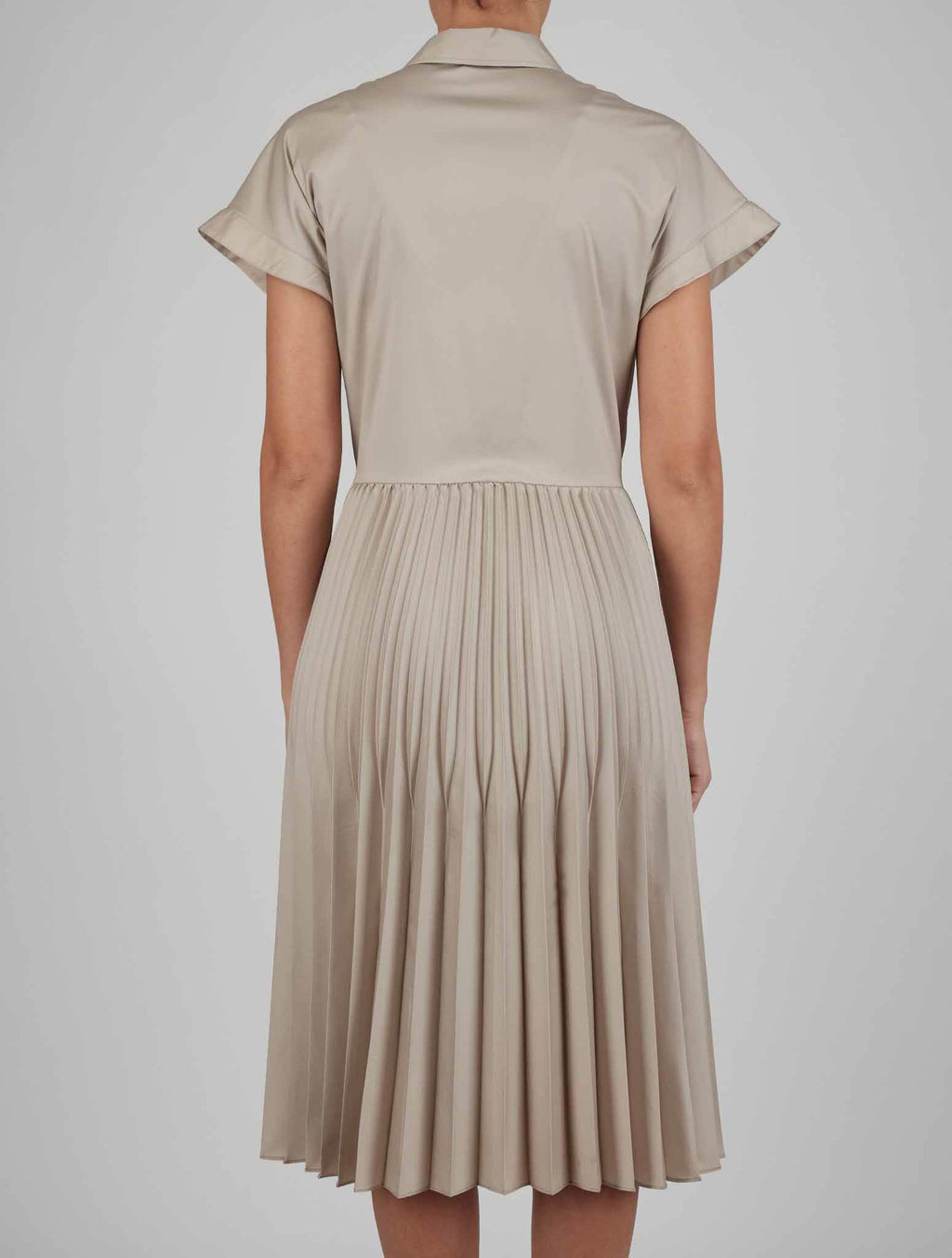 Kiton Beige Silk Ea Dress