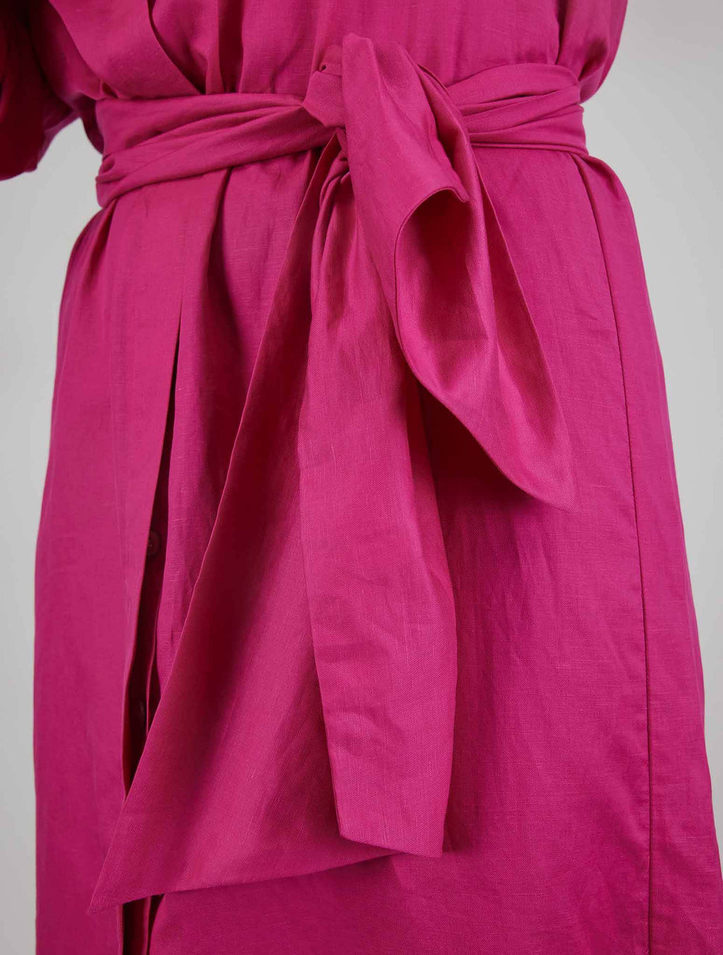 Kiton Purple Cotton Linen Dress