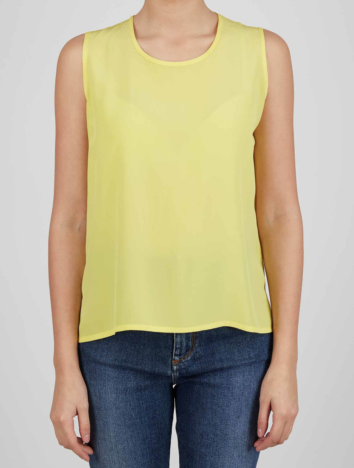 Kiton Yellow Silk Shirt