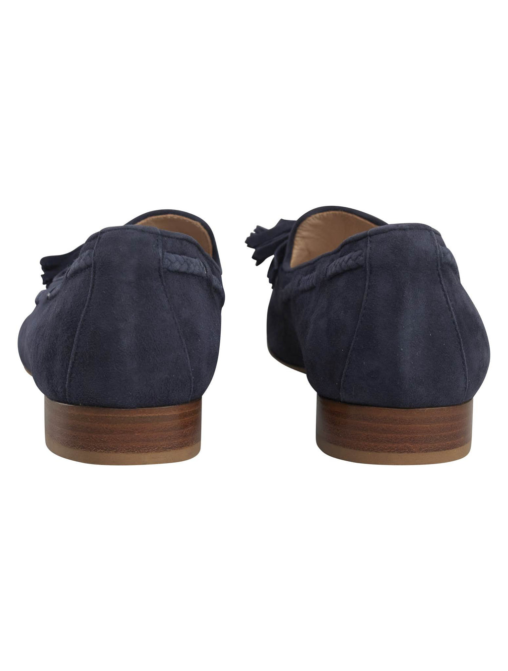 Kiton Blue Leather Suede Loafers