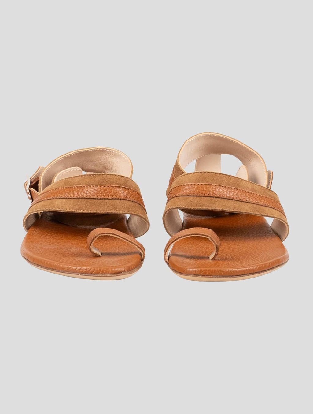 Kiton Kiton Brown Leather Sandals Brown 001