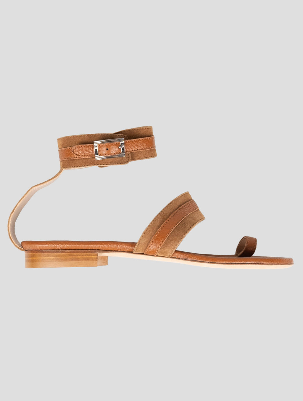 Kiton Brown Leather Sandals