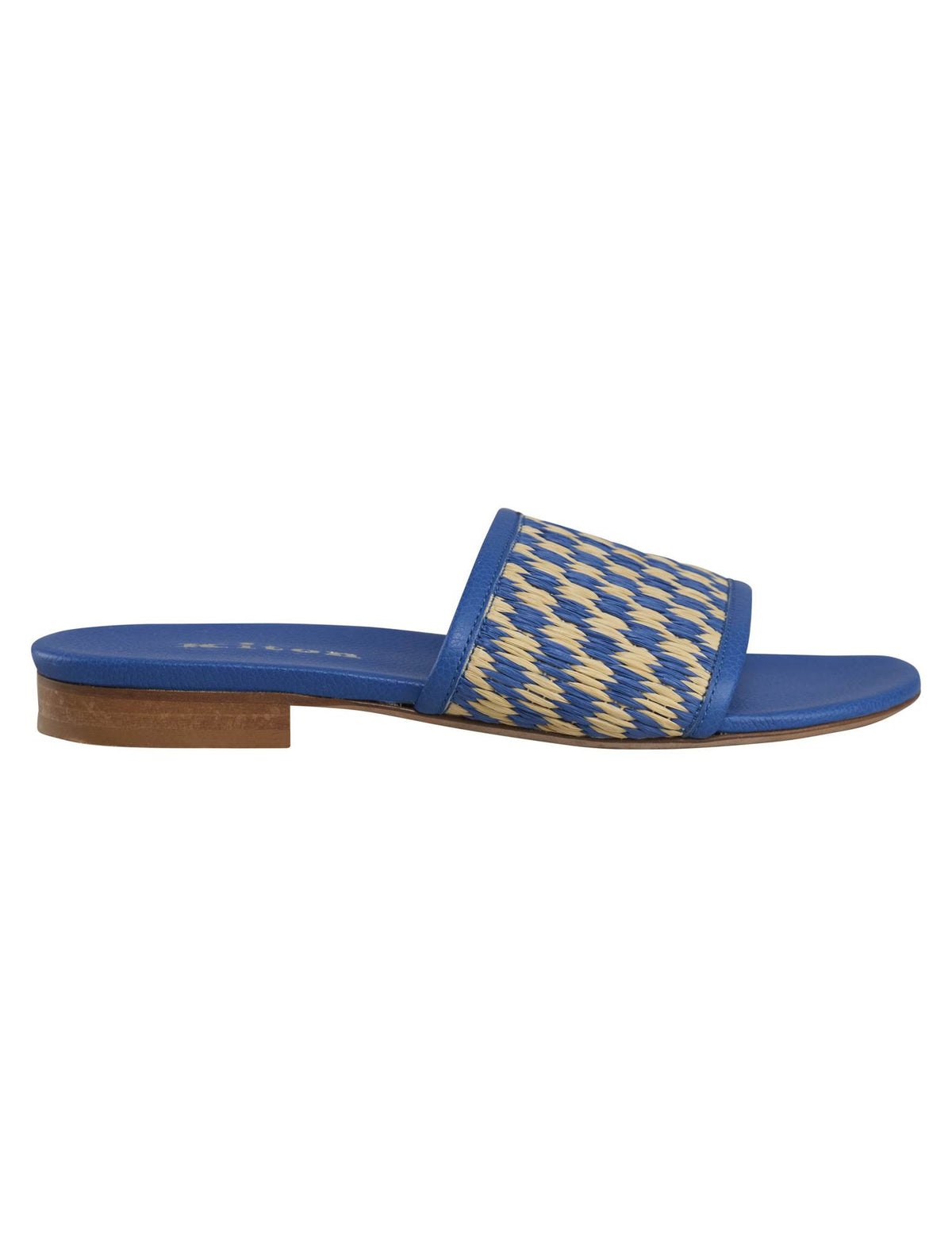 Kiton Blue Yellow Viscose Cotton Slippers
