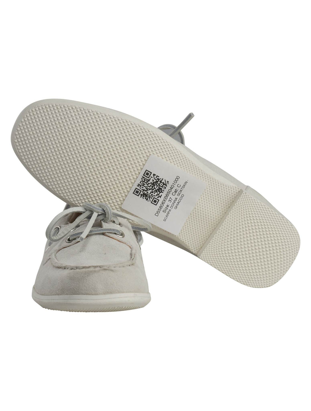 Kiton White Leather Suede Loafers