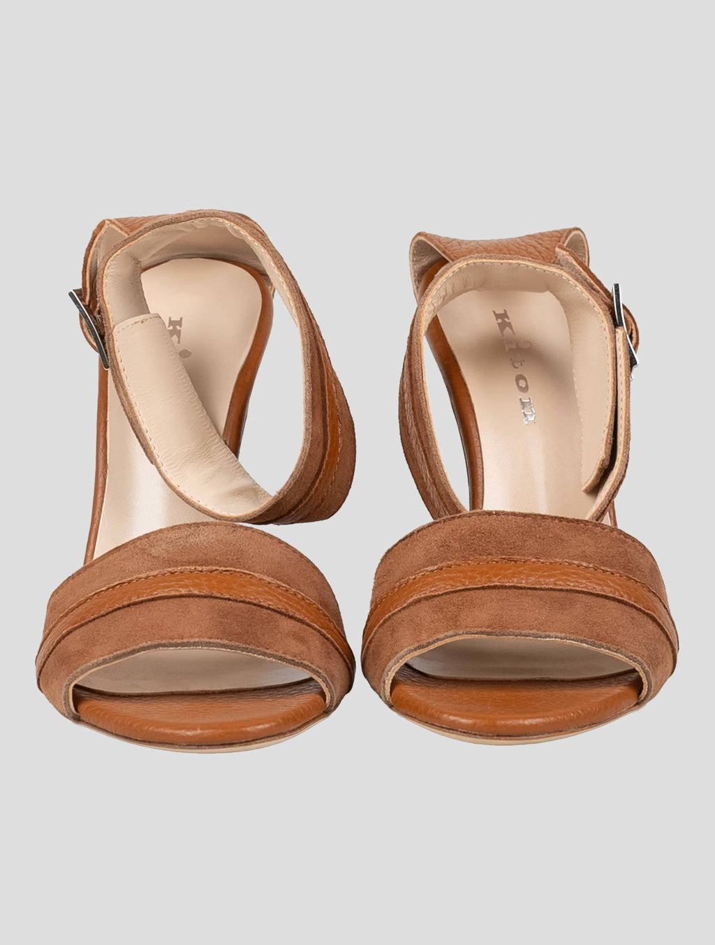 Kiton Kiton Brown Leather Sandals Brown 001