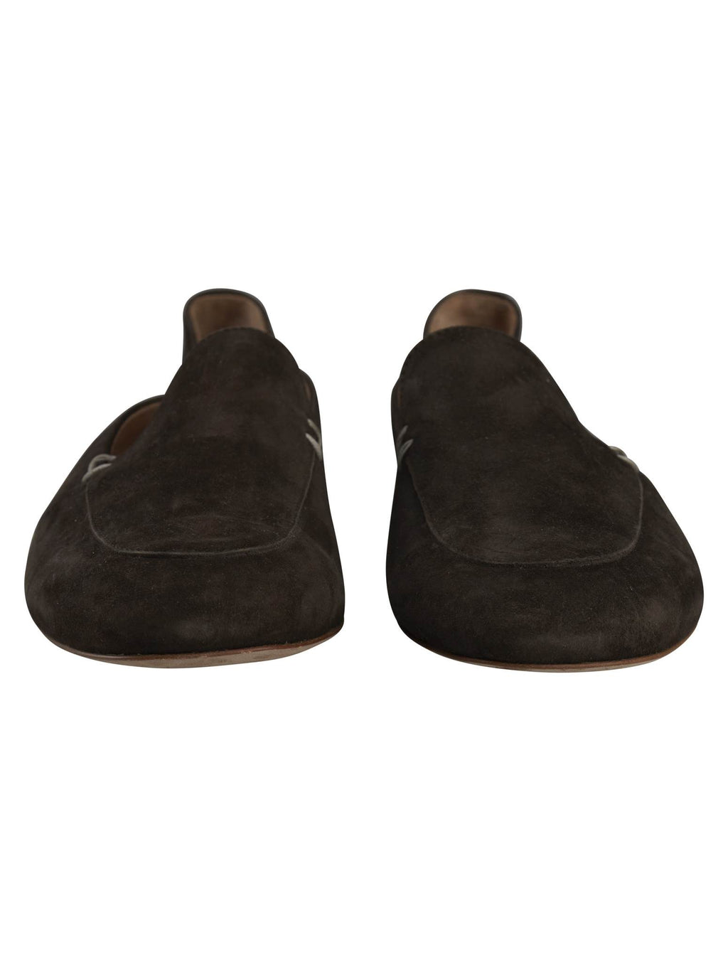 Kiton Kiton Brown Leather Suede Loafers Brown 001