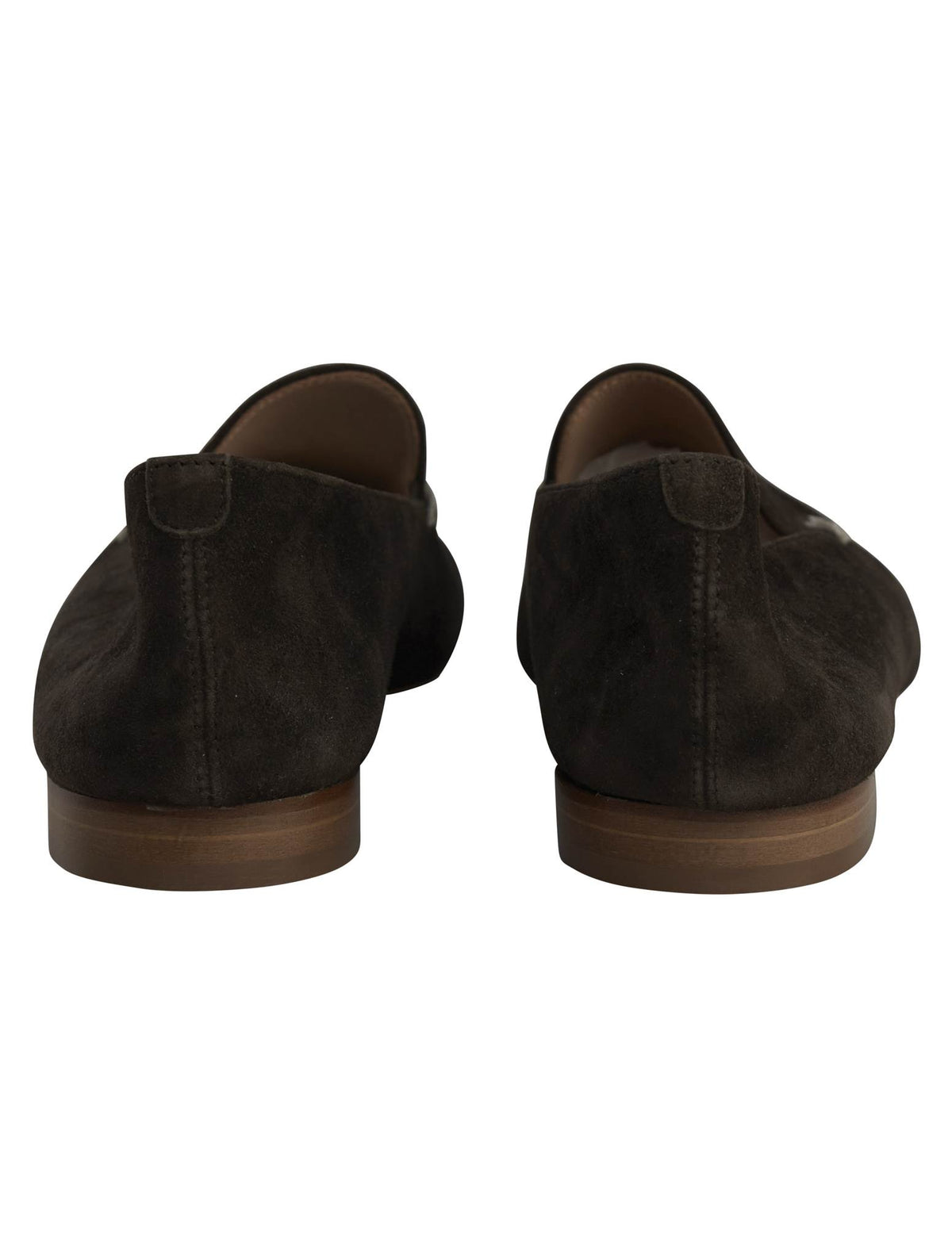 Kiton Brown Leather Suede Loafers