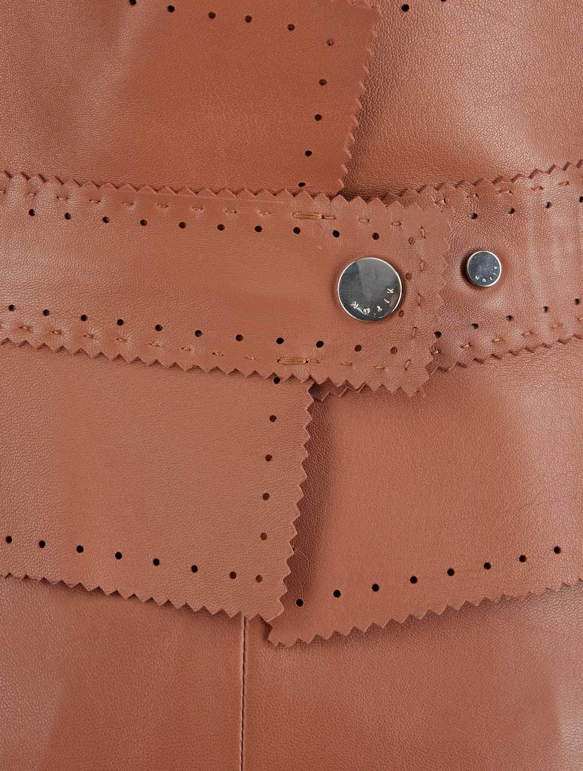 Kiton Brown Leather Pants