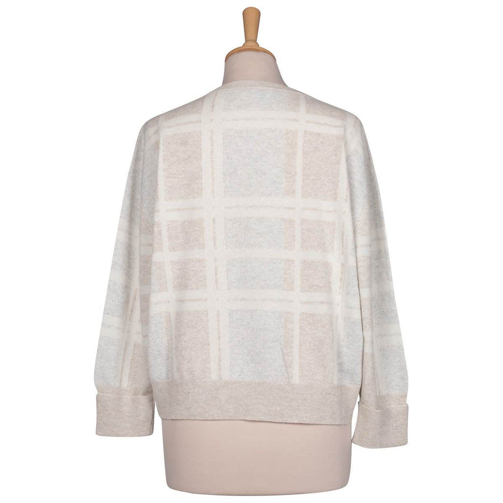 BRUNELLO CUCINELLI Multicolor Virgin Wool Cashmere Silk Sweater