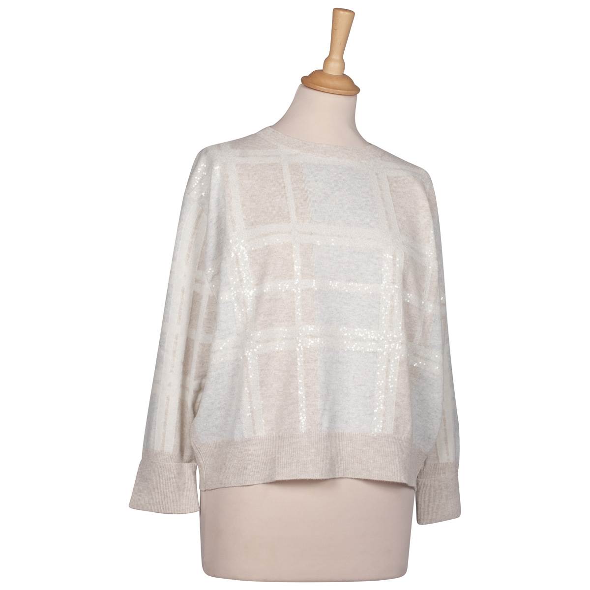 Brunello Cucinelli BRUNELLO CUCINELLI Multicolor  Virgin Wool Cashmere Silk Sweater Multicolor 001