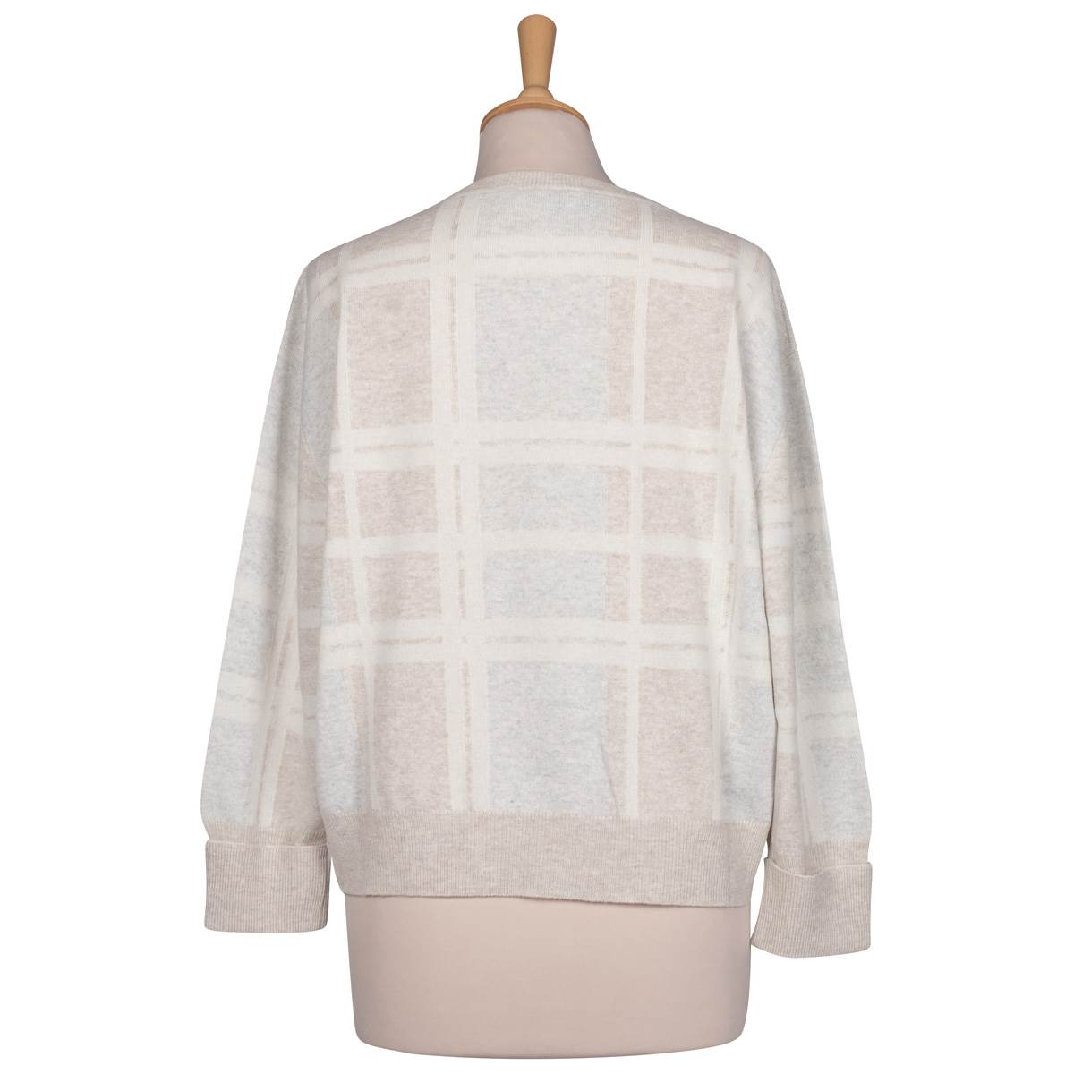 BRUNELLO CUCINELLI Multicolor Virgin Wool Cashmere Silk Sweater