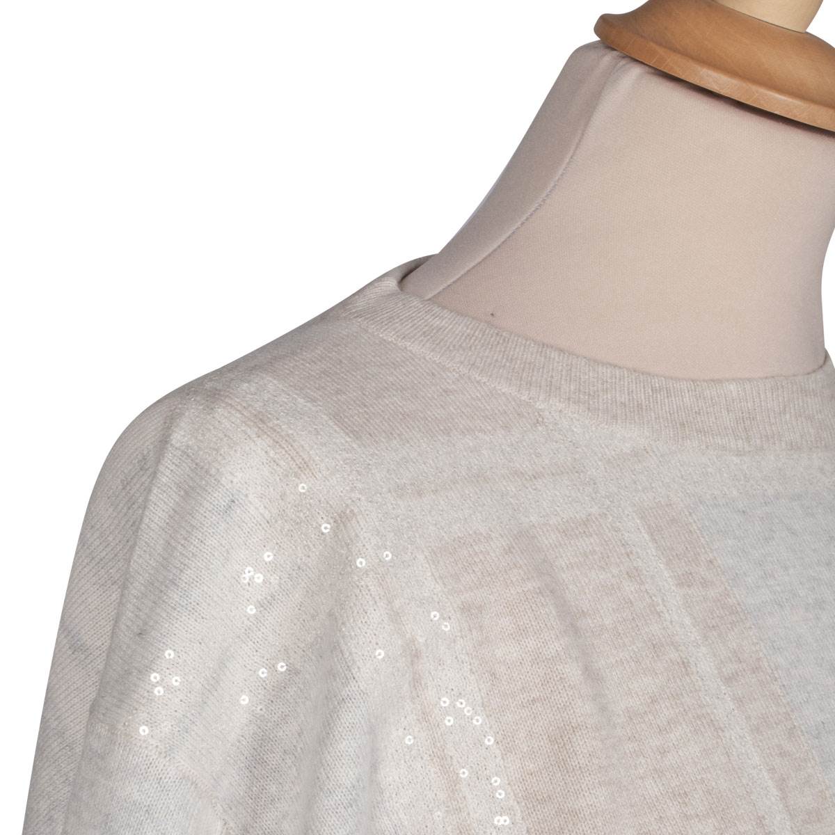 BRUNELLO CUCINELLI Multicolor Virgin Wool Cashmere Silk Sweater