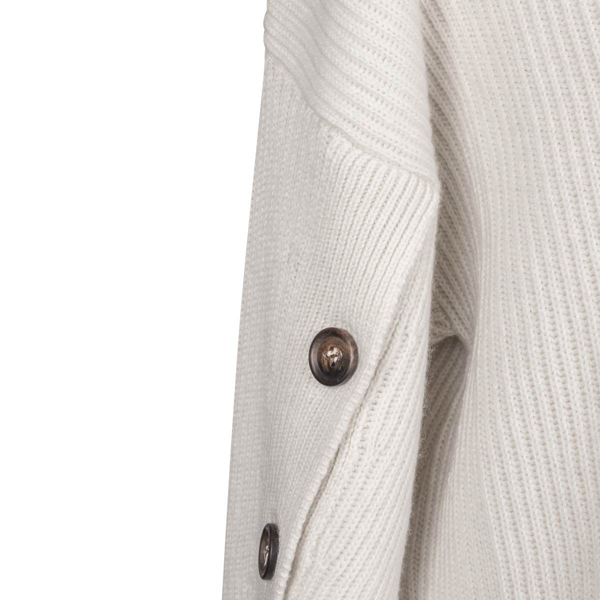 BRUNELLO CUCINELLI White Cashmere Sweater