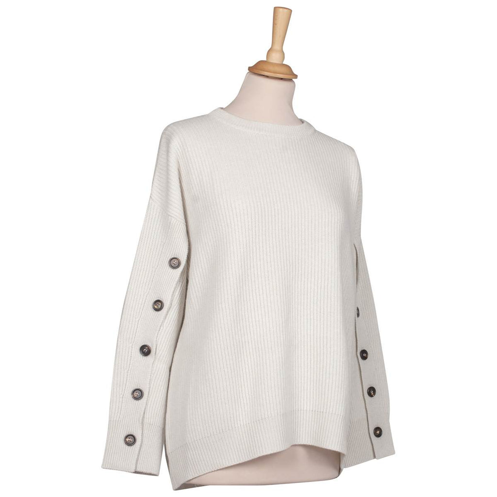 Brunello Cucinelli BRUNELLO CUCINELLI White Cashmere Sweater White 001