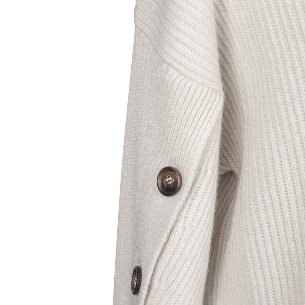BRUNELLO CUCINELLI White Cashmere Sweater