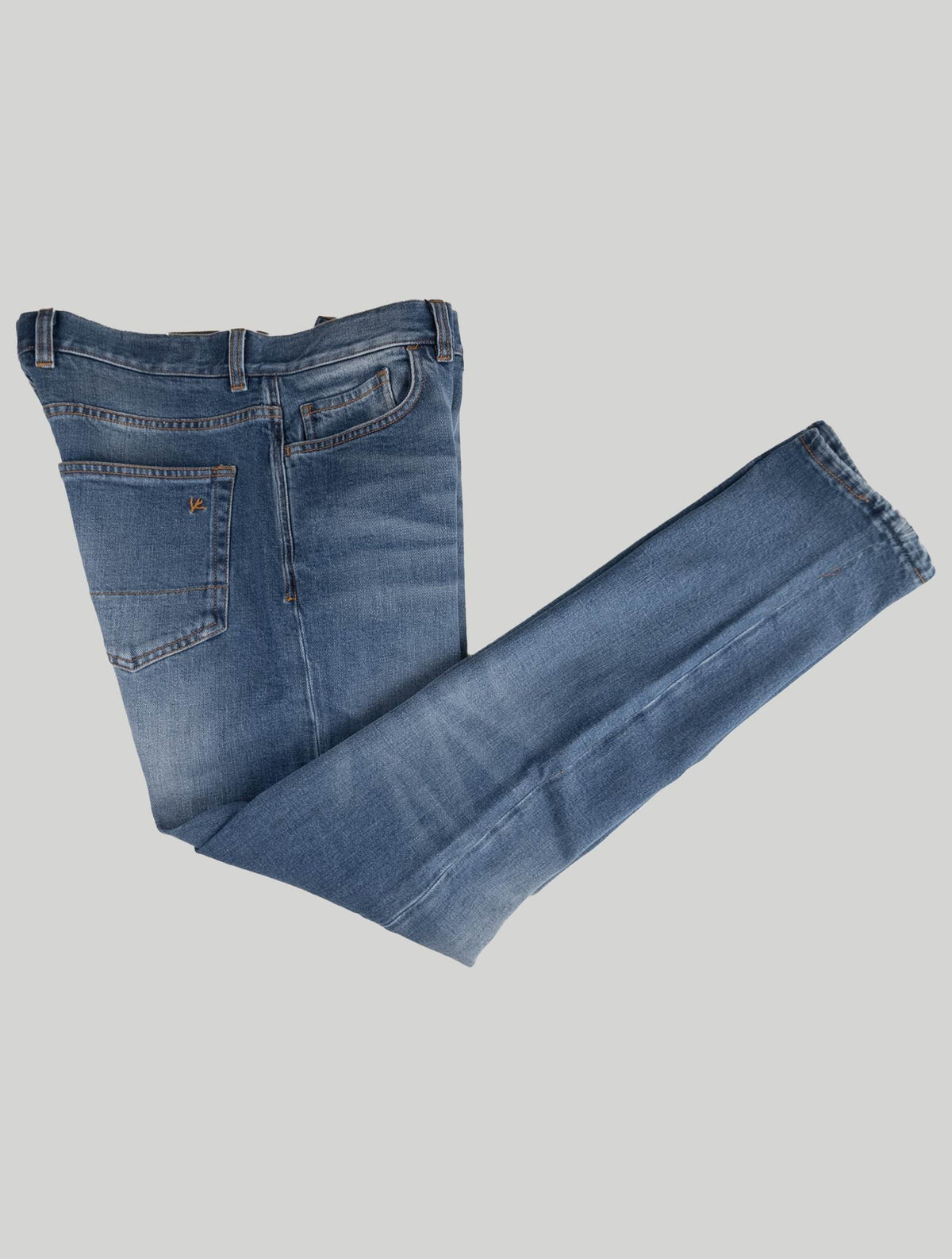 Isaia Light Blue Cotton Ea Jeans