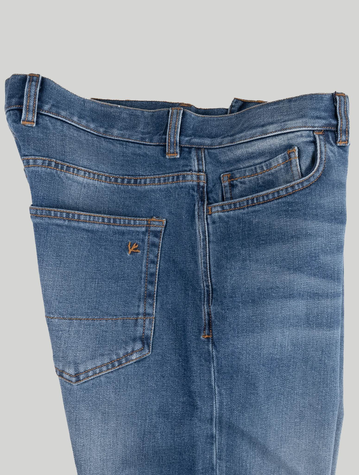 Isaia Light Blue Cotton Ea Jeans