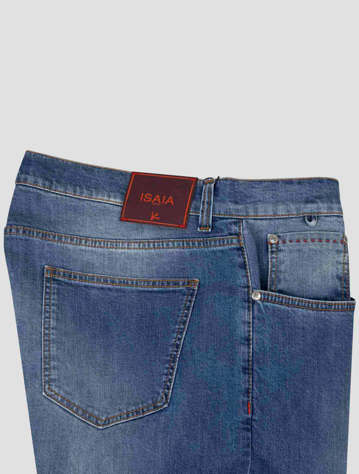 Isaia Isaia Blue Cotton Ea Jeans Blue 001