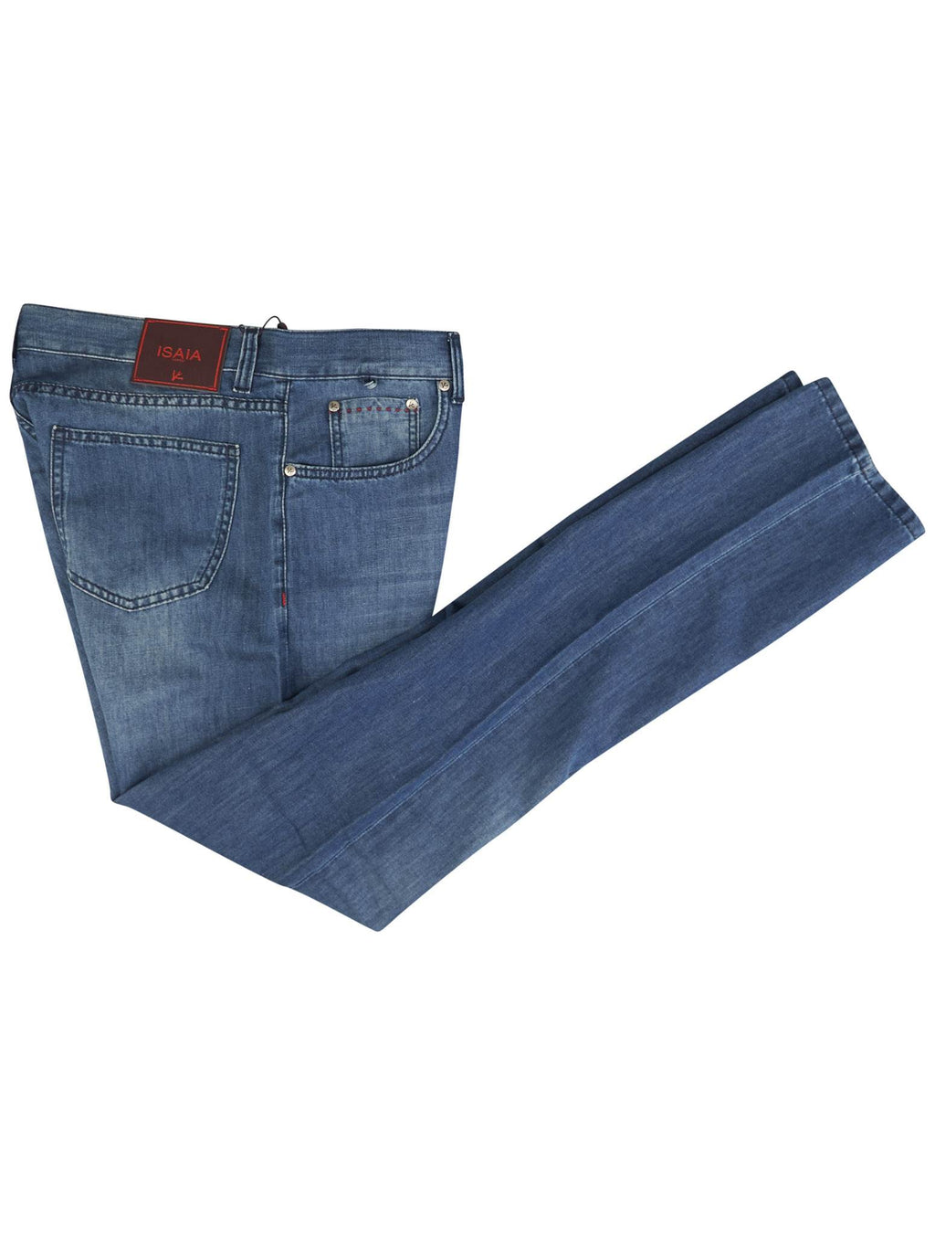 Isaia Isaia Blue Cotton Jeans Blue 000