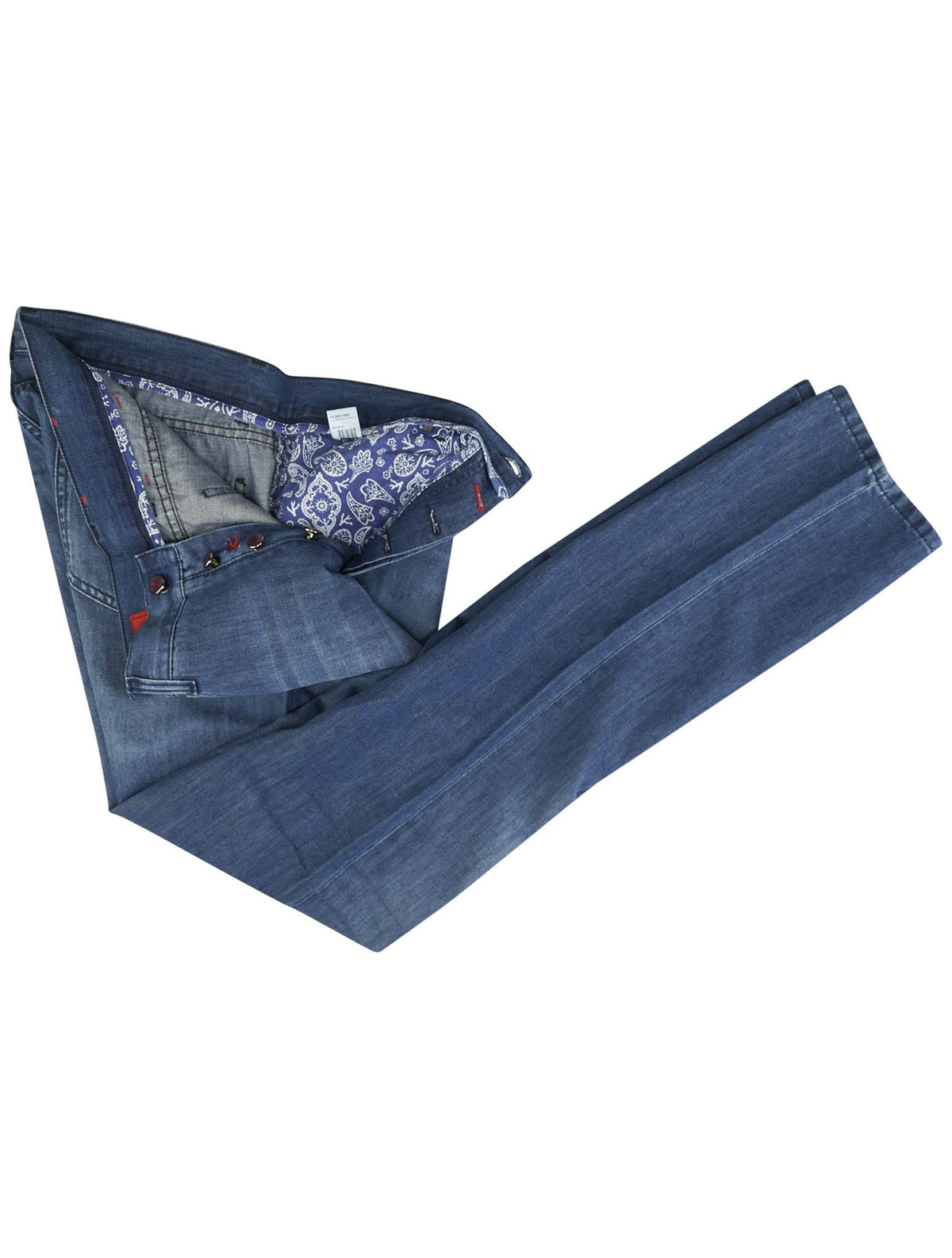 Isaia Isaia Blue Cotton Jeans Blue 001