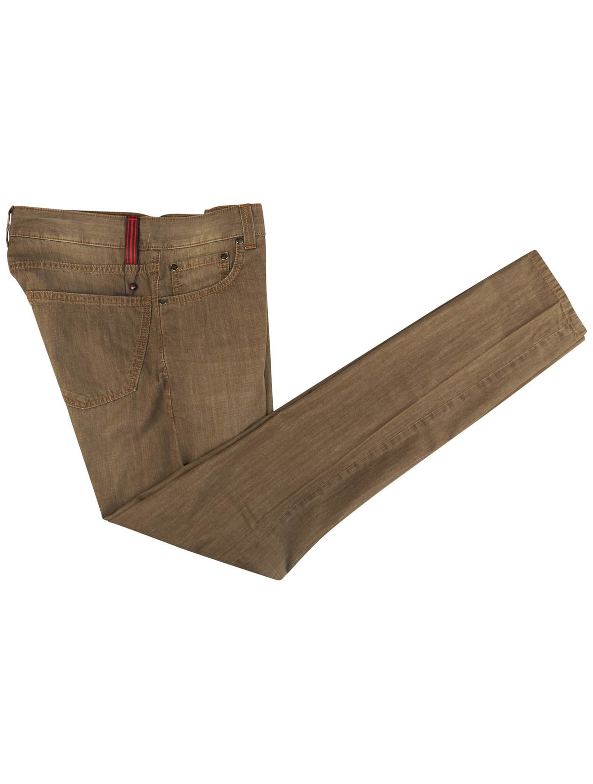 Isaia Brown Cotton Jeans