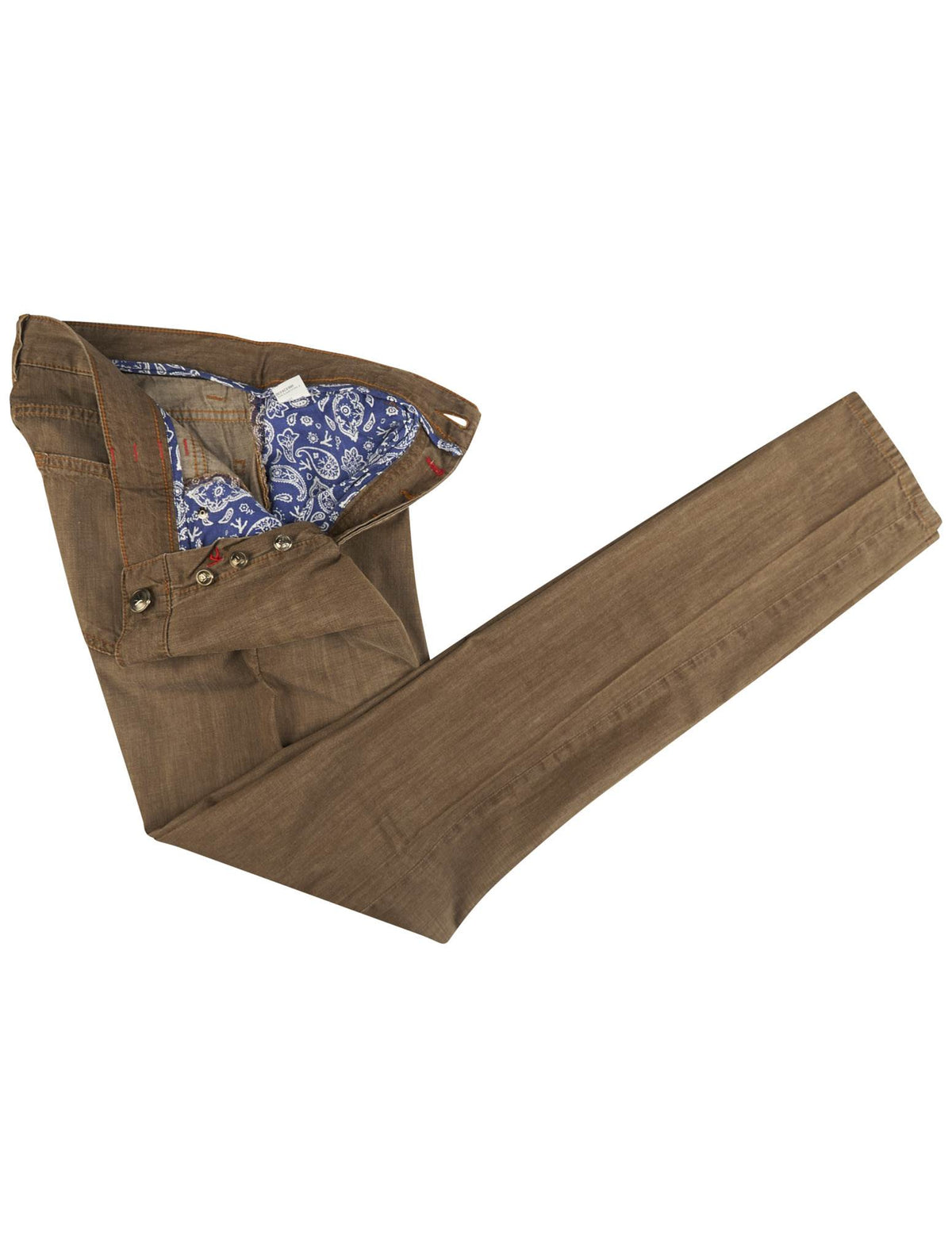 Isaia Isaia Brown Cotton Jeans Brown 001