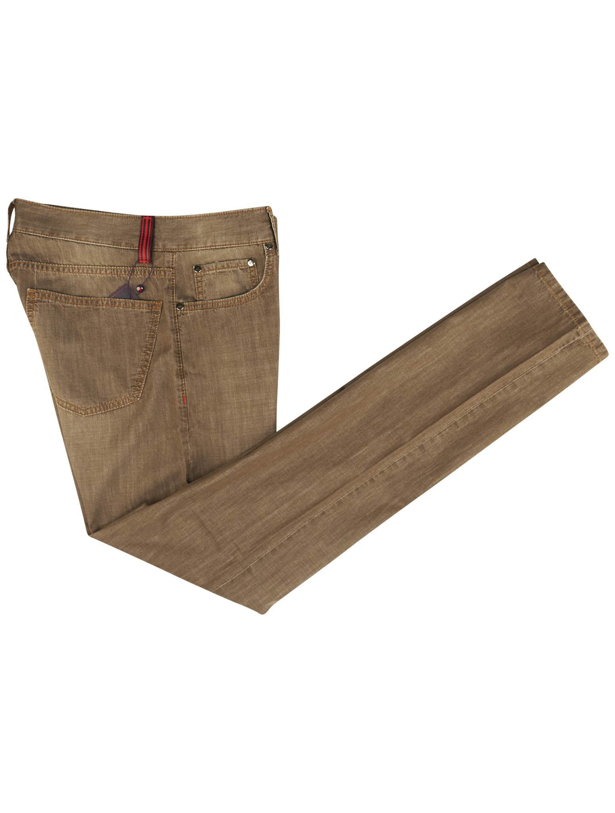 Isaia Brown Cotton Jeans