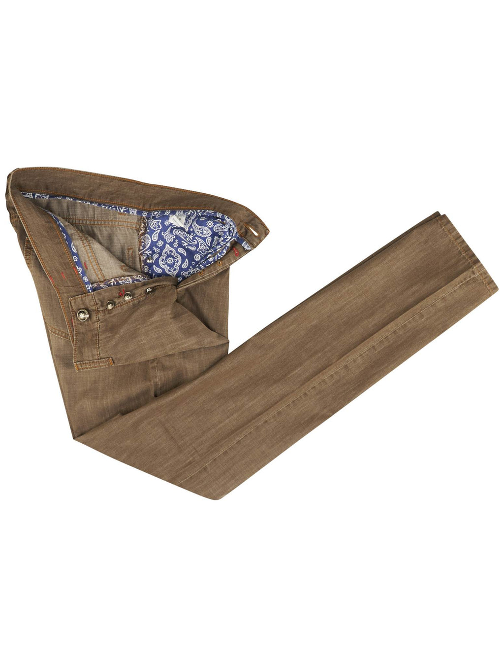 Isaia Isaia Brown Cotton Jeans Brown 001