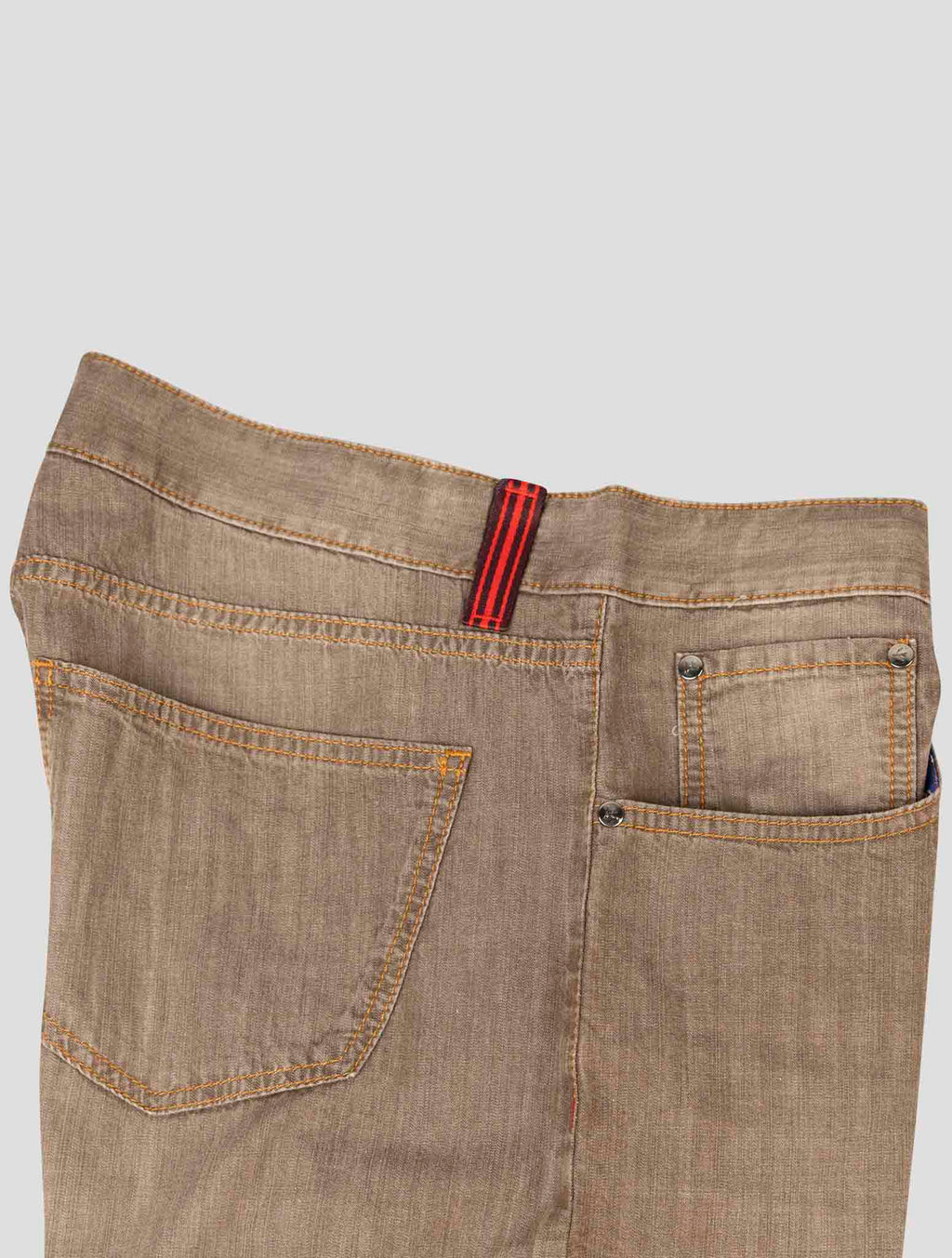 Isaia Isaia Brown Cotton Jeans brown 001