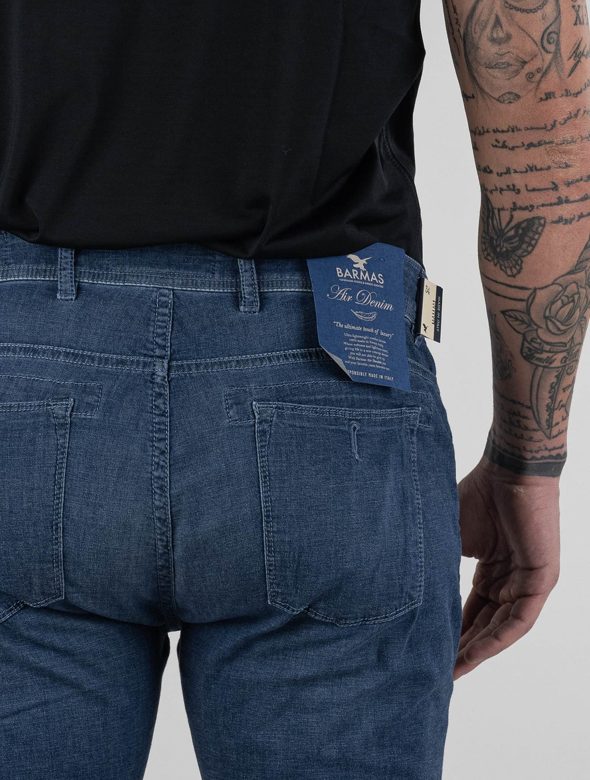 Barmas Blue Cotton Ea Jeans