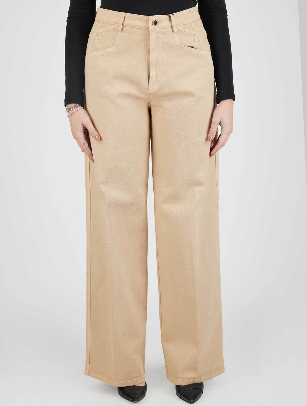 Kiton Beige Cotton Cashmere Ea Jeans