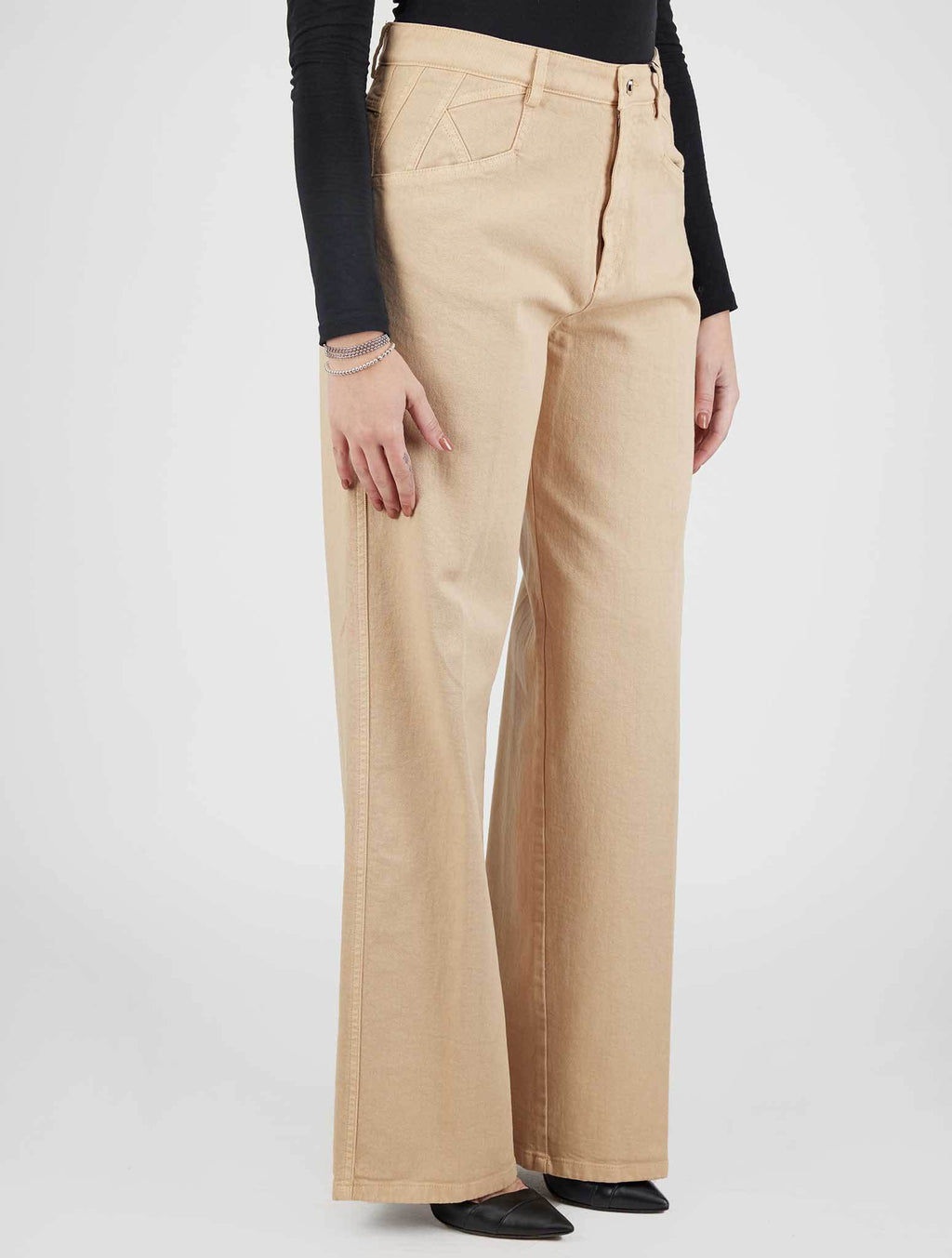 Kiton Kiton Beige Cotton Cashmere Ea Jeans Beige 001