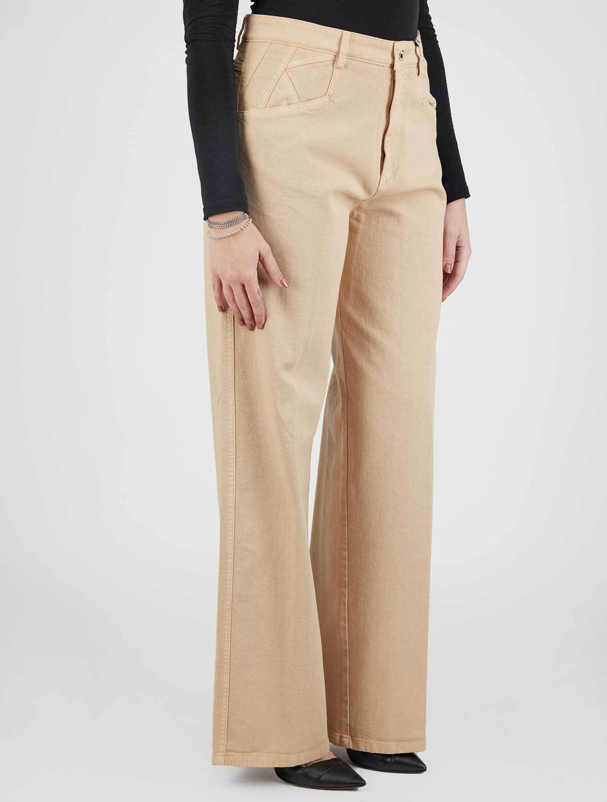 Kiton Kiton Beige Cotton Cashmere Ea Jeans Beige 001