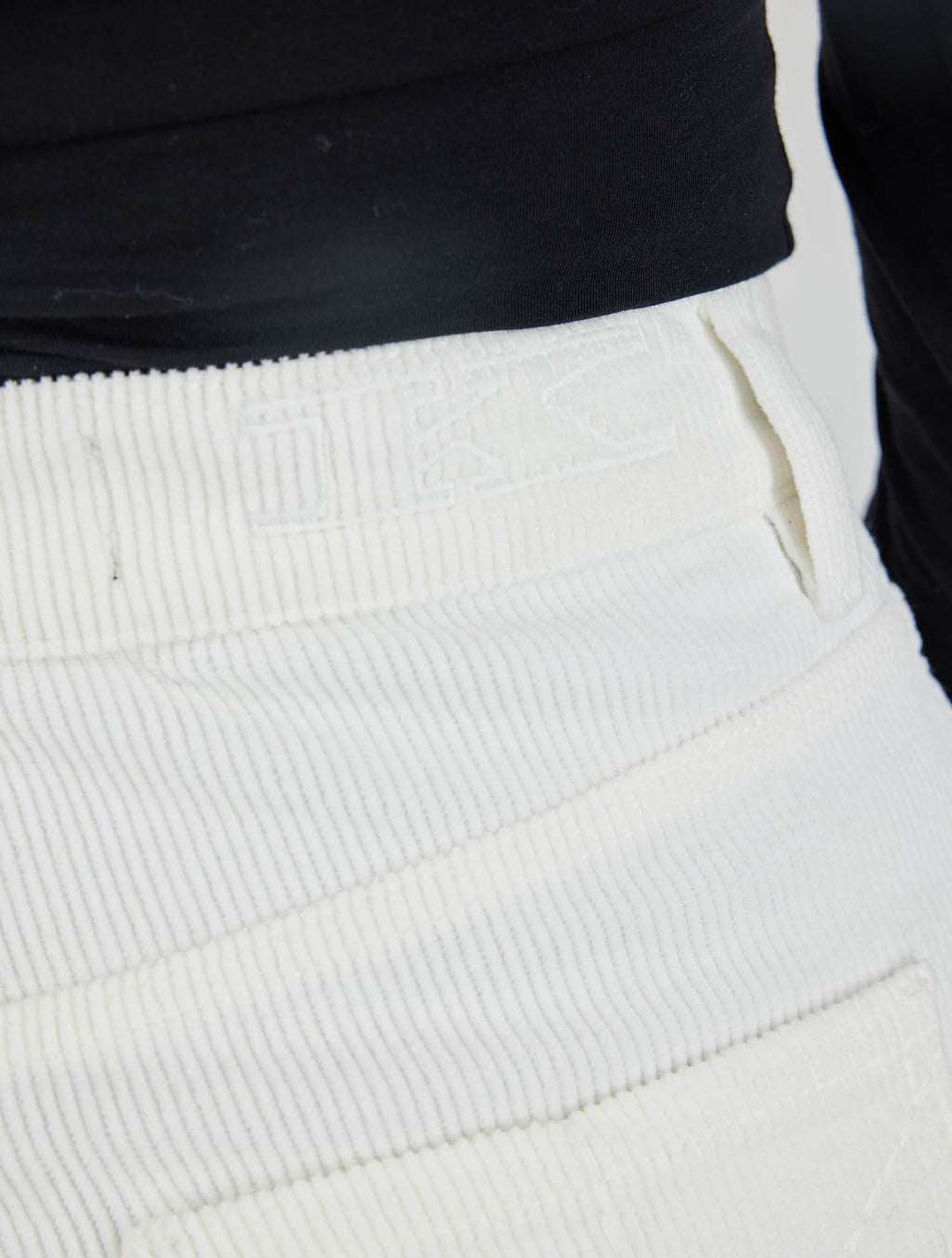 Kiton White Cotton Pu Velvet Jeans