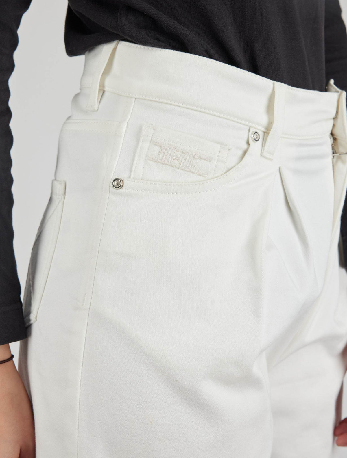 Kiton White Cotton Pl Ea Jeans