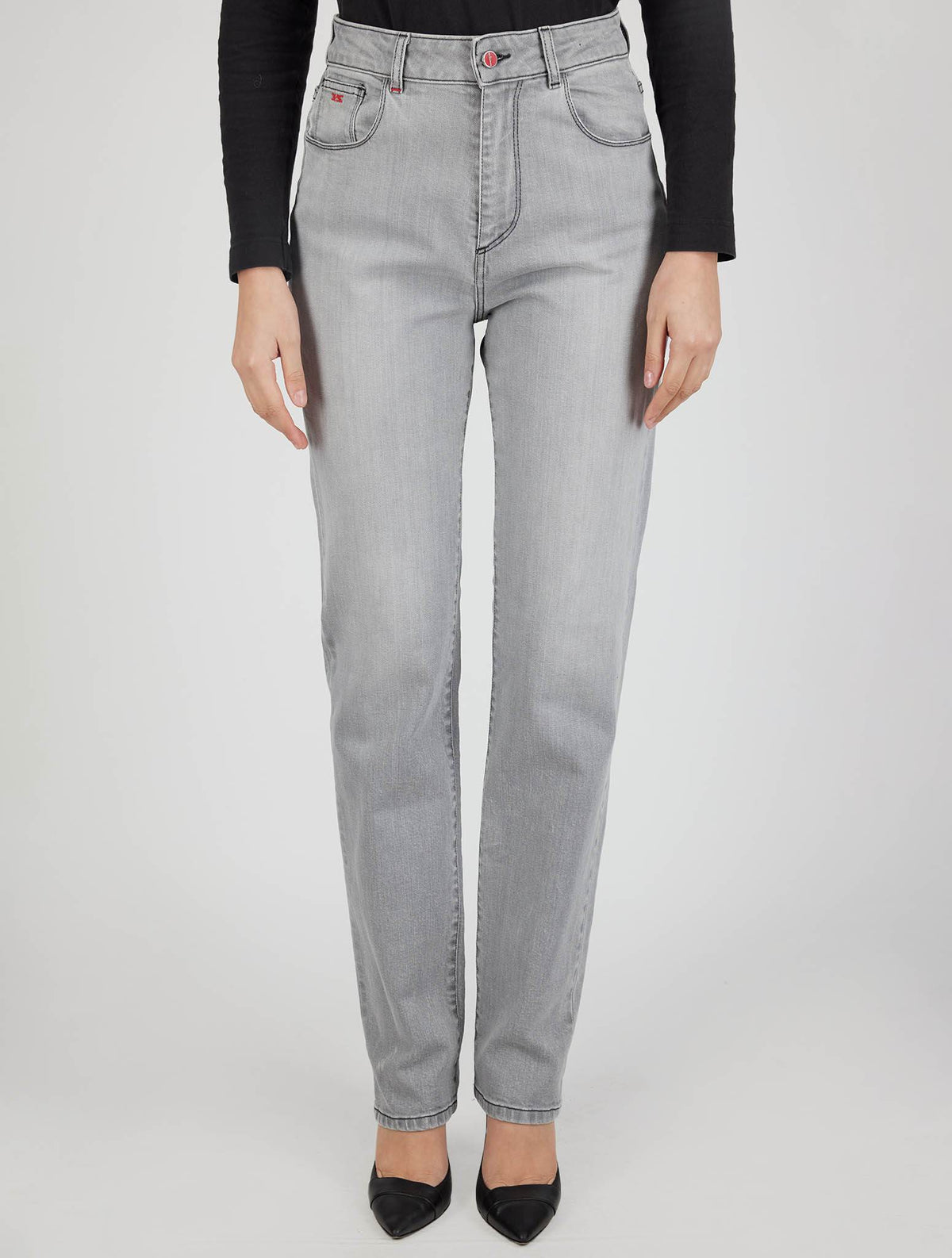 Kiton Kiton Icon Gray Cotton Ea Jeans Gray 000