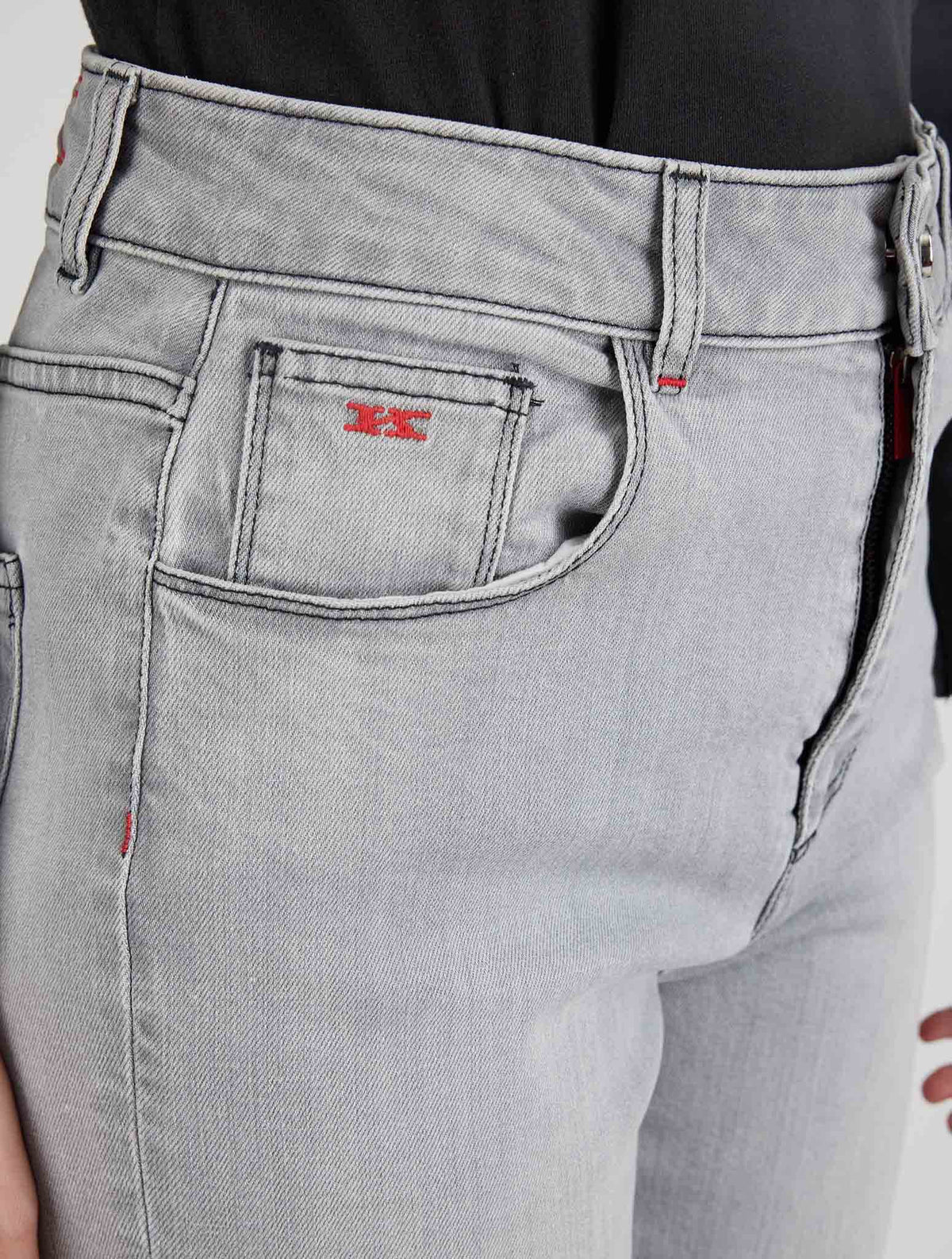 Kiton Icon Gray Cotton Ea Jeans