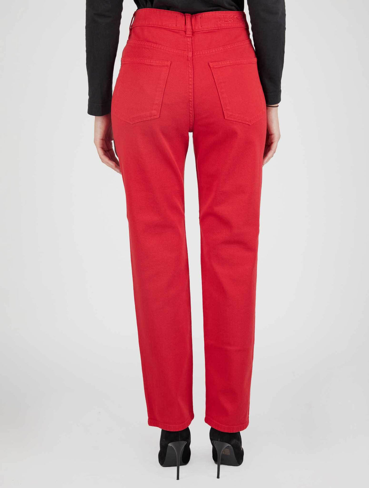 Kiton Icon Red Cotton Ea Jeans