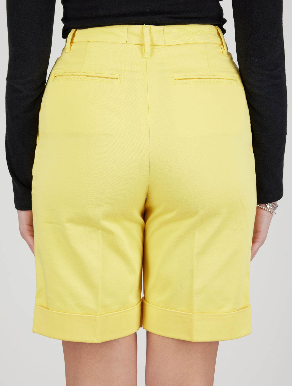 Kiton Yellow Cotton Ea Short Pants